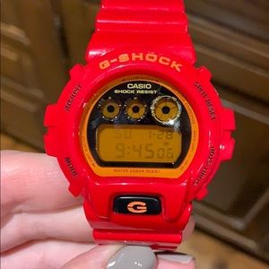 G-Shock red watch